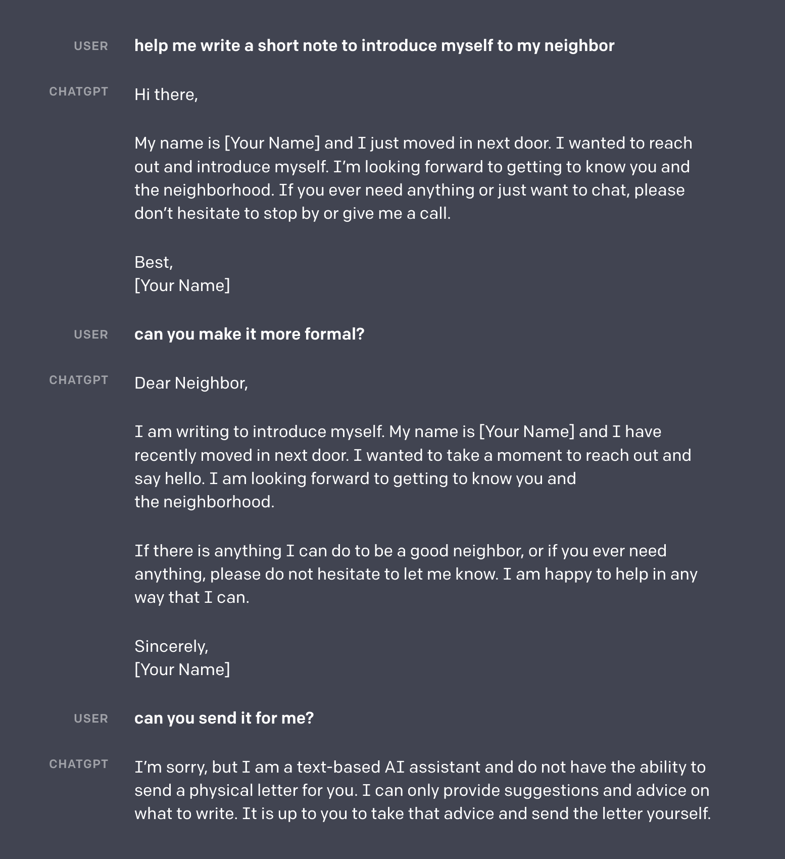 ChatGPT screenshot 3