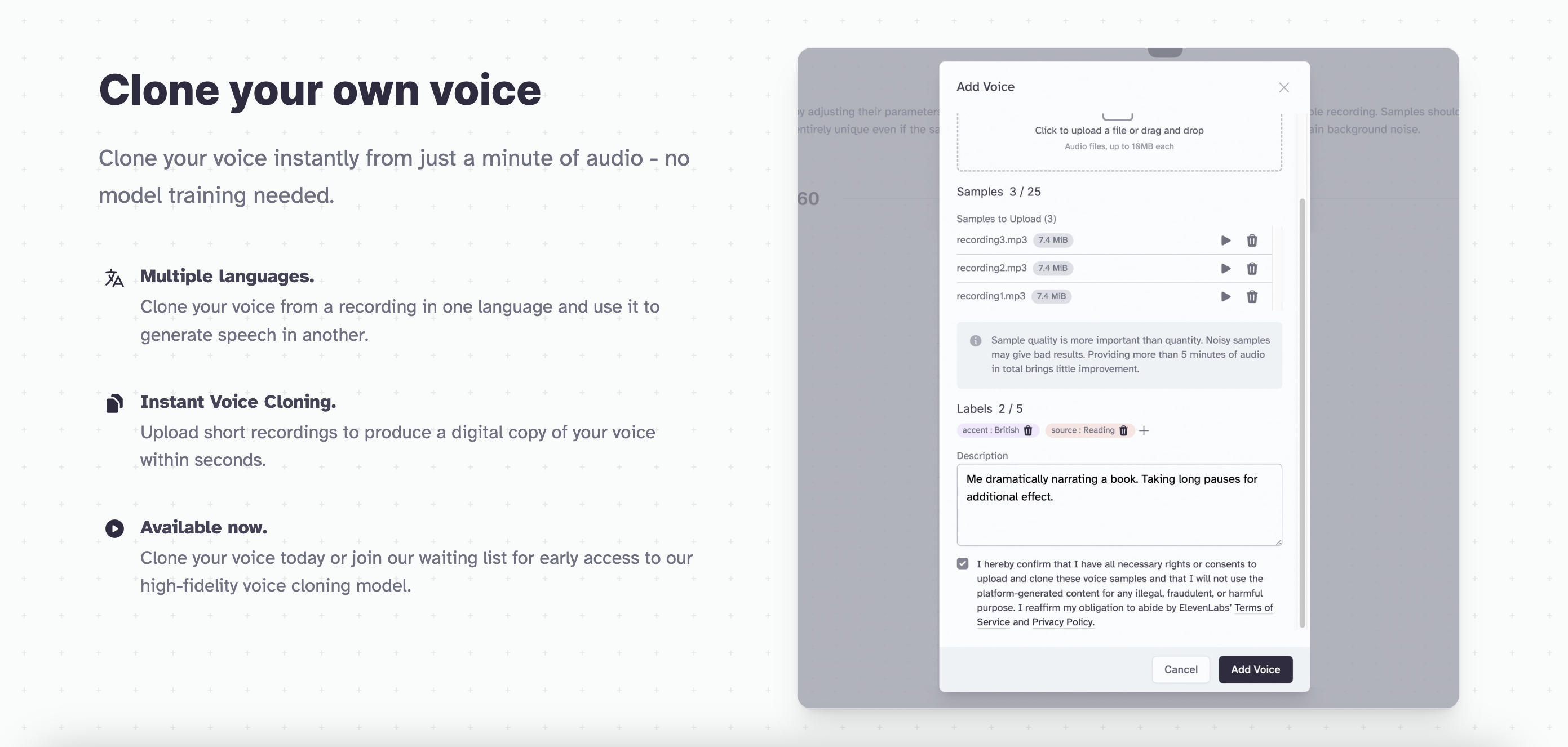 ElevenLabs screenshot 2